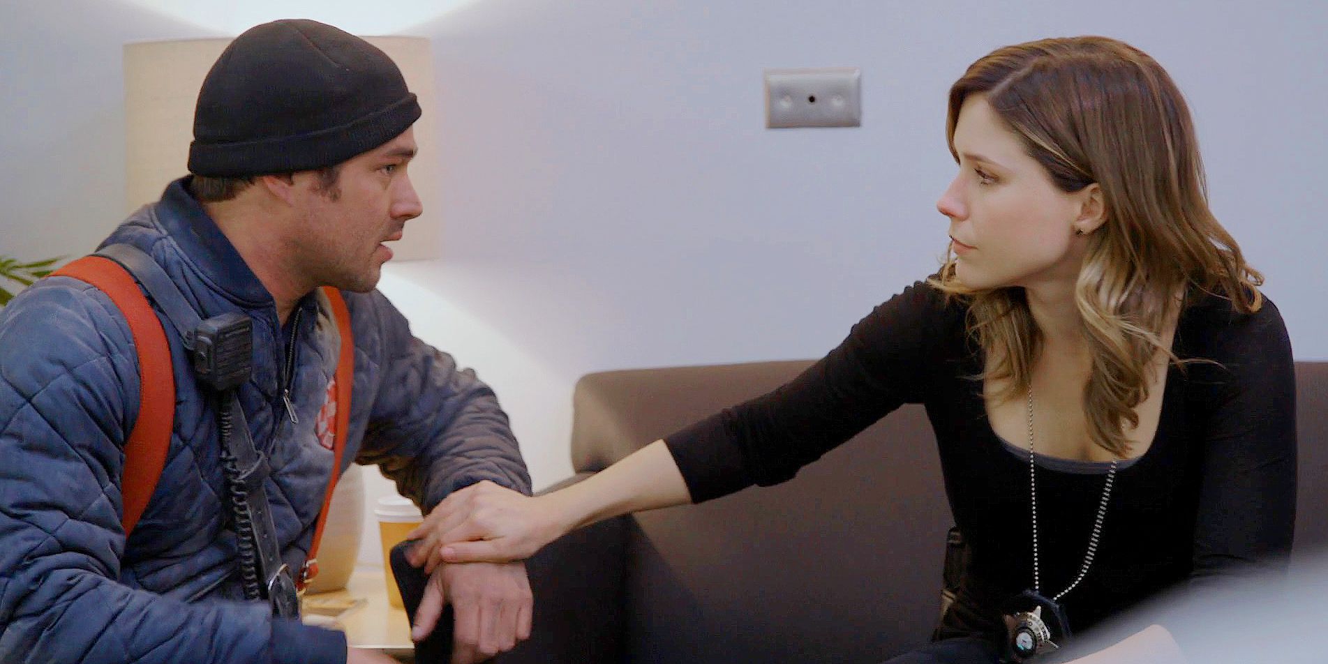 Severide and Lindsay Comfort Each Other During the Chicago Fire and PD Crossover