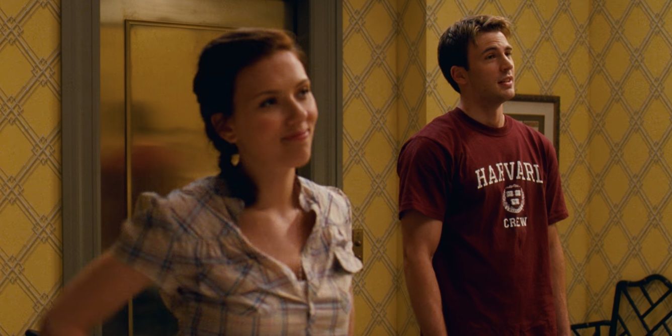 Scarlett Johansson and Chris Evans in 'The Nanny Diaries'