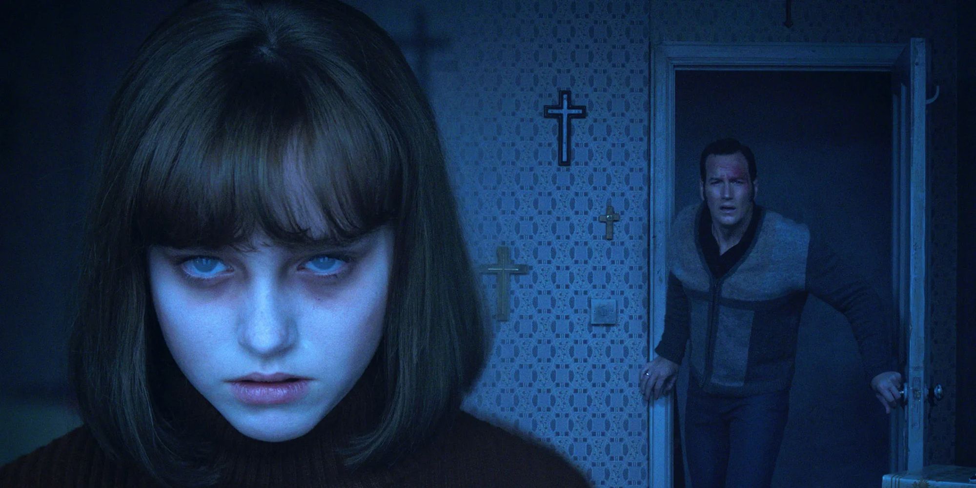 Patrick Wilson and Madison Wolfe in The Conjuring 2