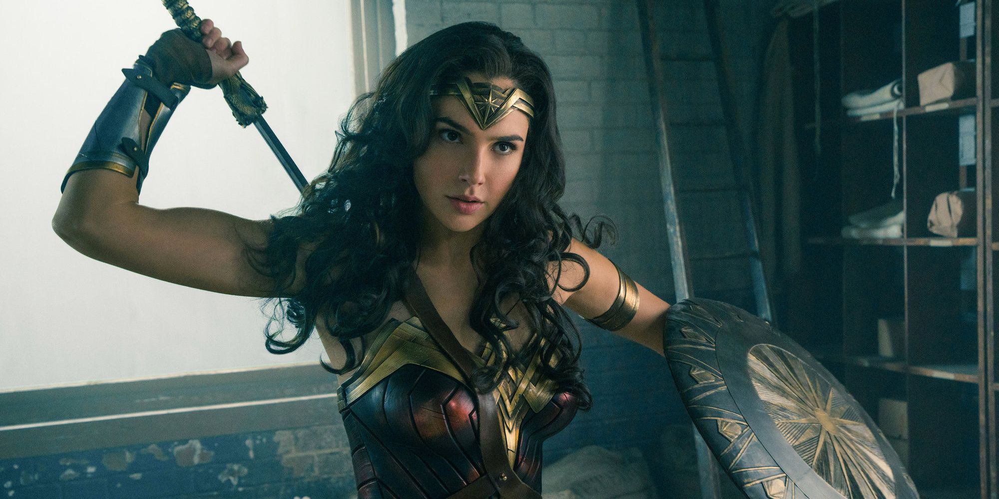 Gal Gadot gets ready to fight in Wonder Woman