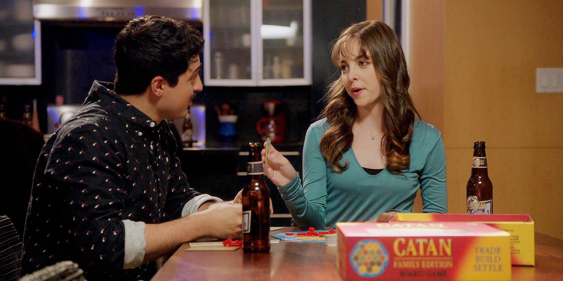 Otis and Katie Play Settlers of Catan on Chicago Fire