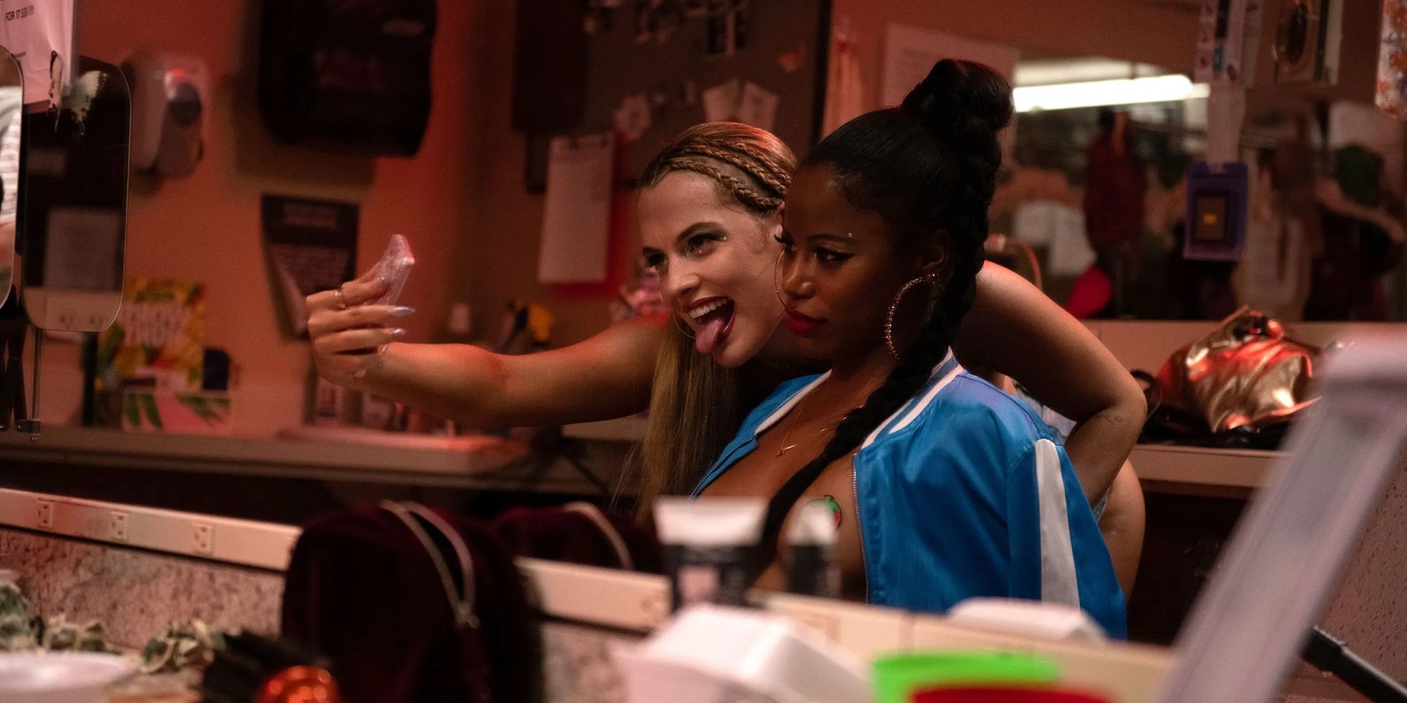 Zola and Stefani taking a selfie together in Zola.