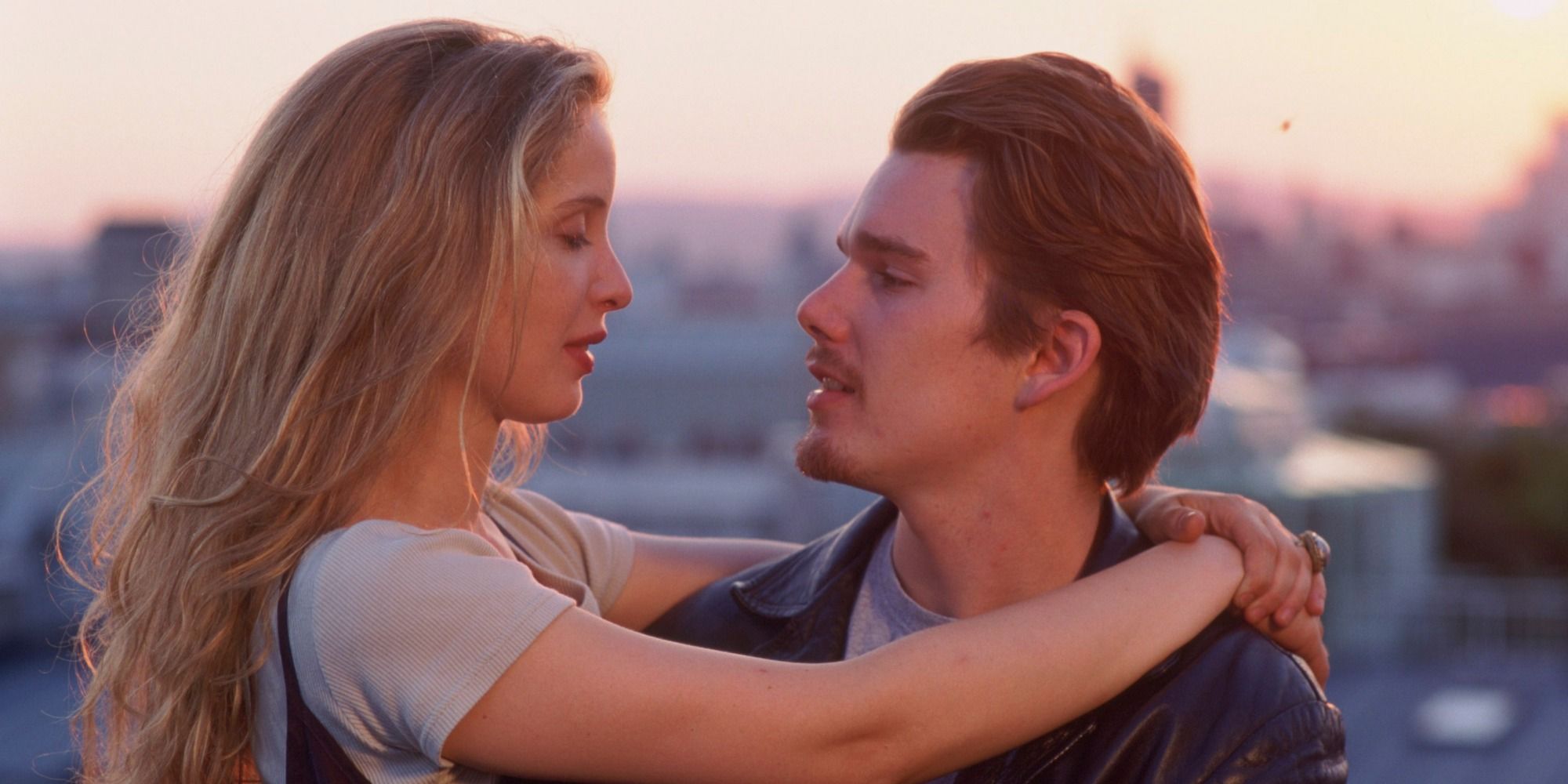 Ethan Hawke and Julie Delpy in 'Before Sunrise'