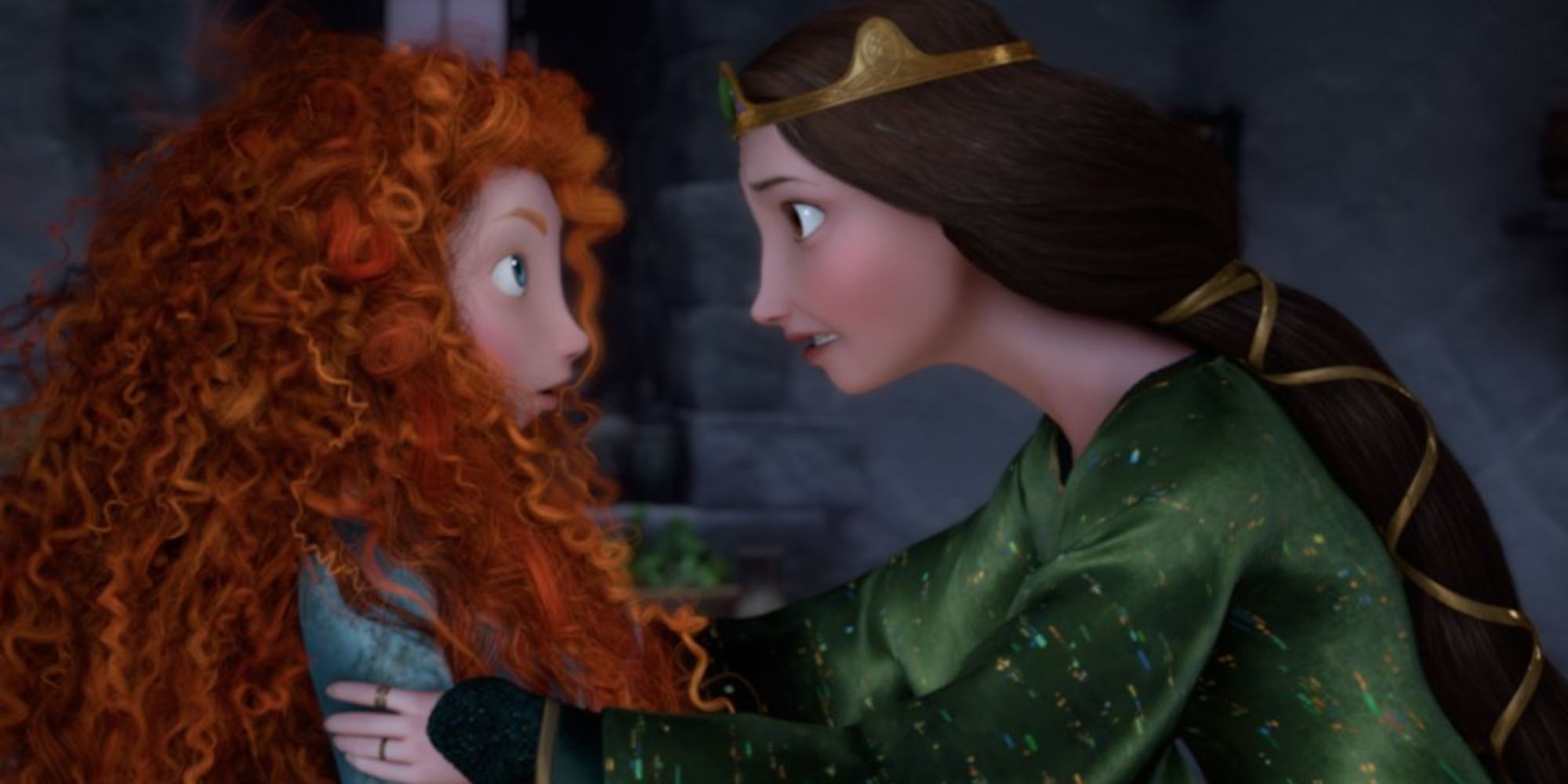 Queen Elinor confronts Merida in 'Brave'