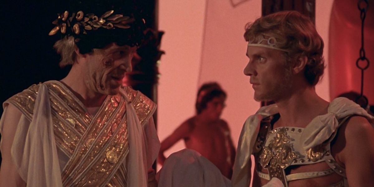 caligula, malcolm mcdowell, tiberius, peter o'toole