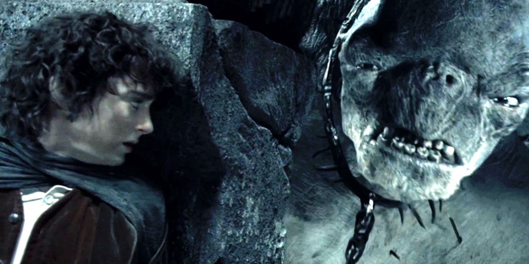 The Cave Troll hunts Frodo (Elijah Wood)