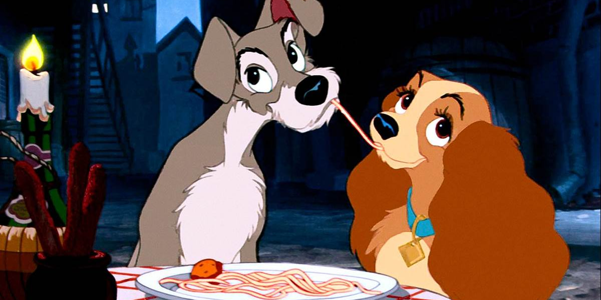 Spaghetti in Lady and the Tramp