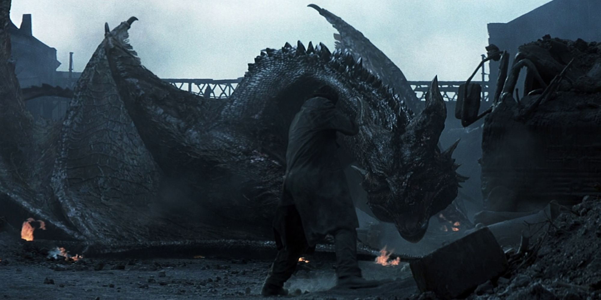 Christian Bale's Ambercromby faces off against a dragon