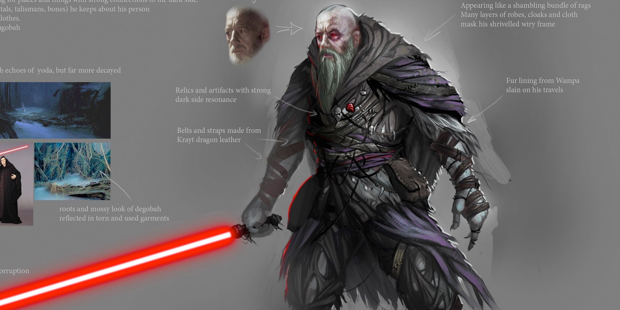 Concept Art from Star Wars: Battlefront IV depicting an evil Ben Kenobi