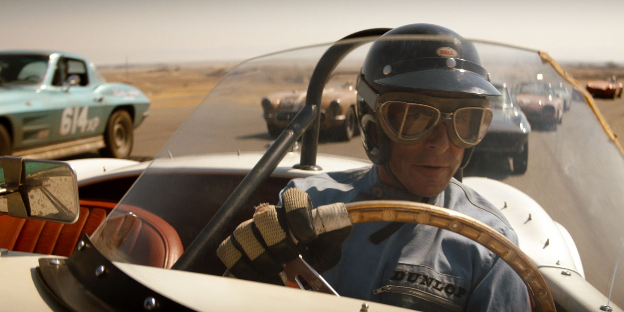 Christian Bale dans le rôle du défunt pilote/ingénieur Ken Miles.