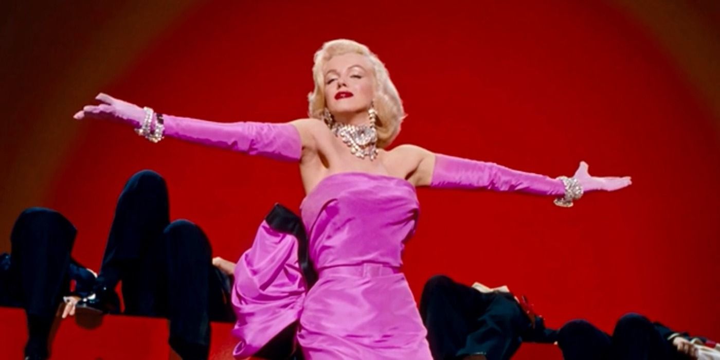 Marilyn Monroe as Lorelei Lee dancing in Gentlemen Prefer Blondes