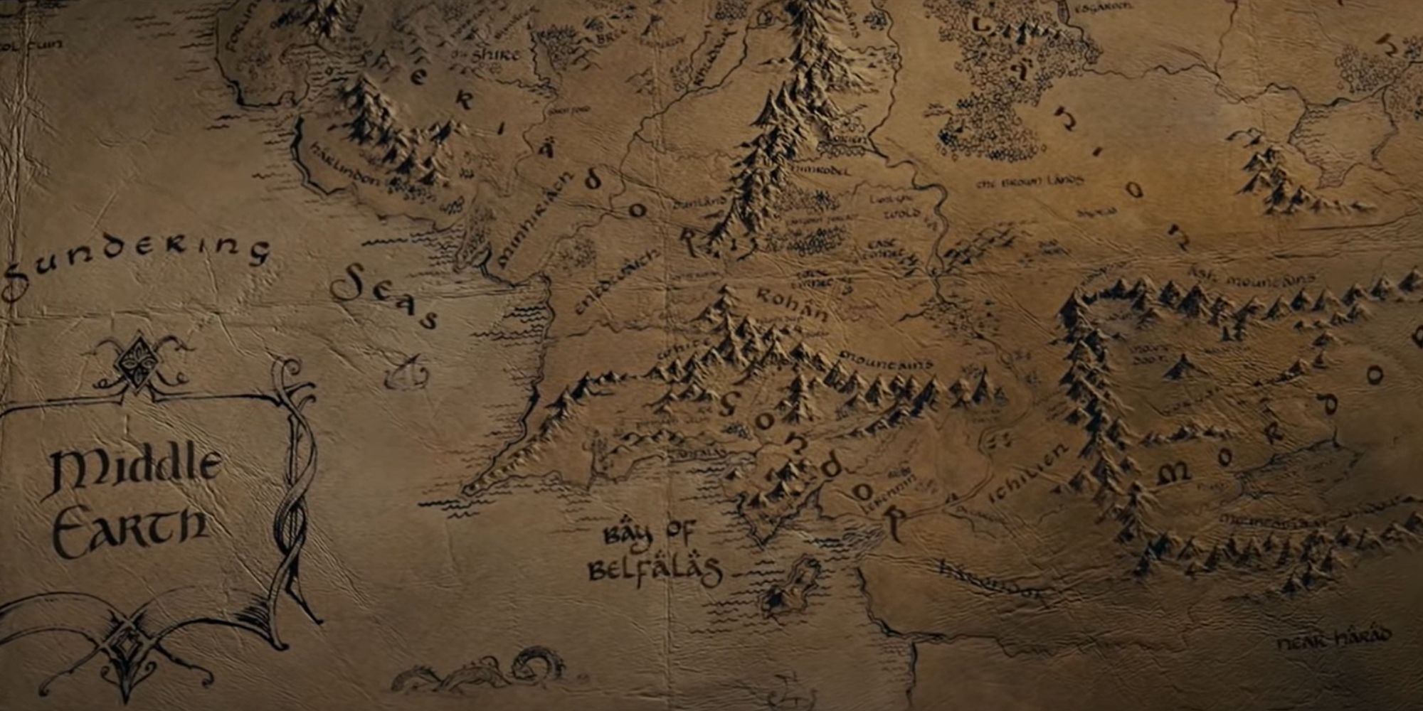 A map of Middle-Earth