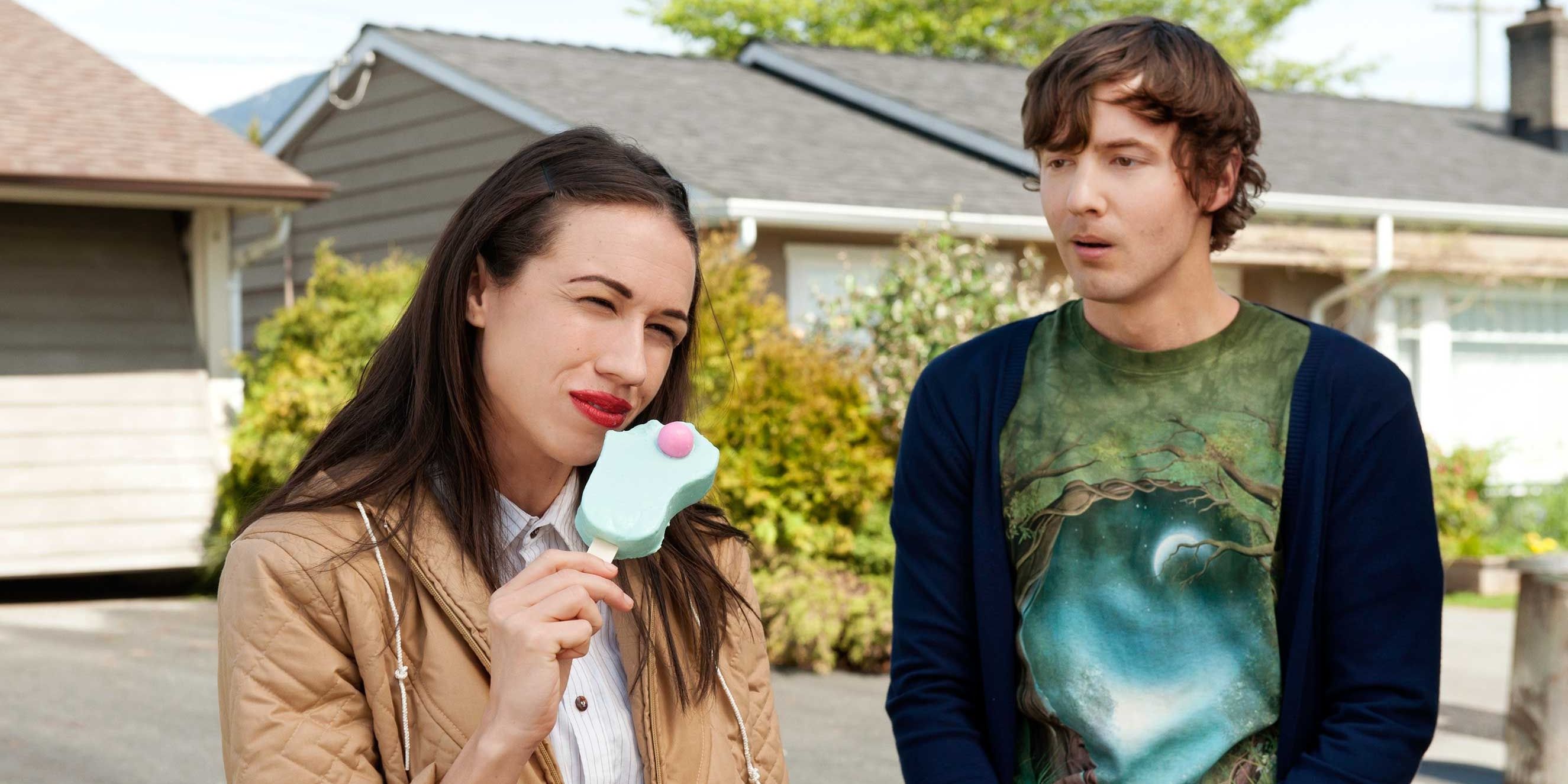 Colleen Ballinger as Miranda Sings and Erik Stocklin in Haters Back Off