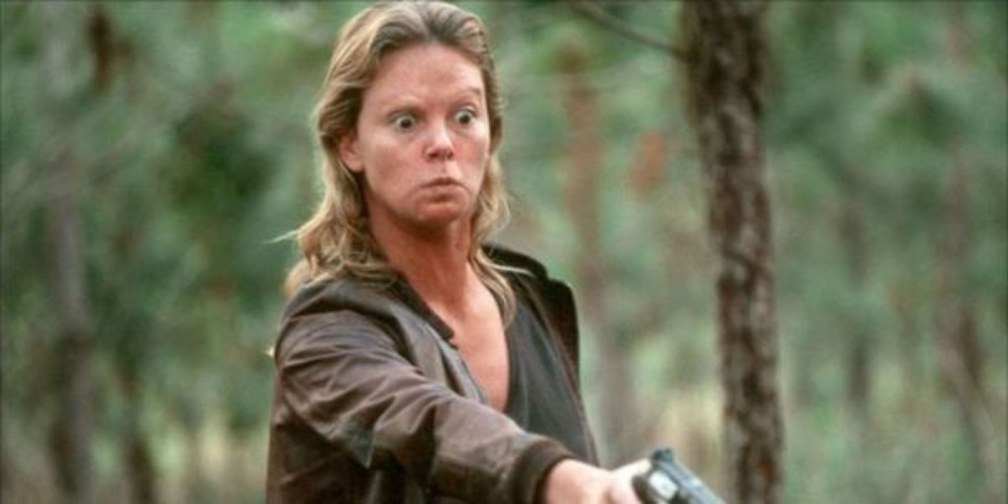 Charlize Theron as Aileen Wuornos in Monster