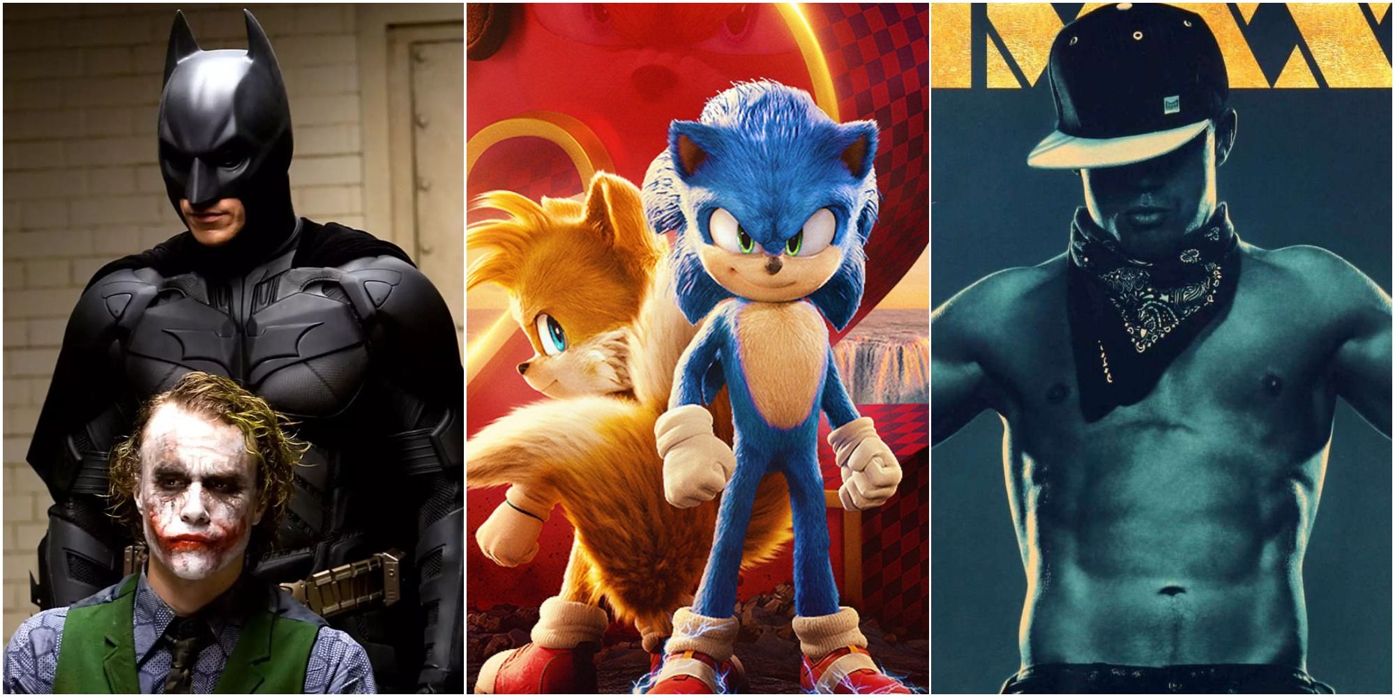 Better Sequel Header The Dark Knight, Sonic 2 and Magic Mike XXL