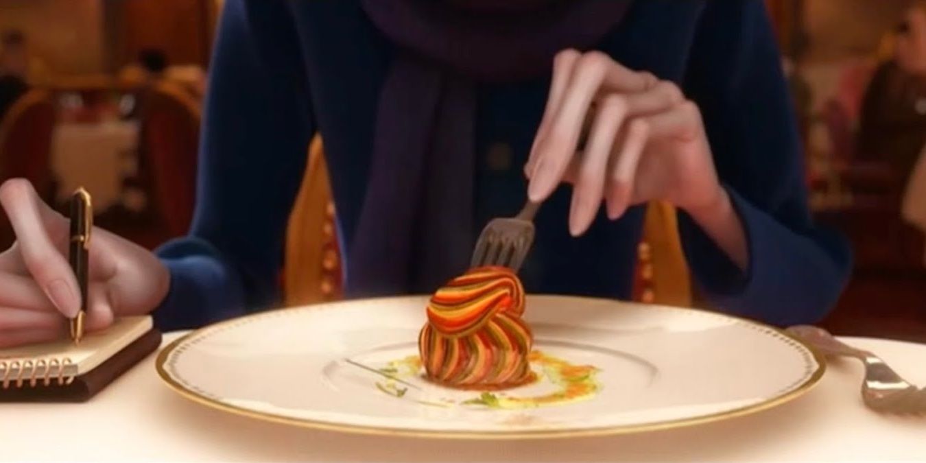 Anton Ego eating ratatouille