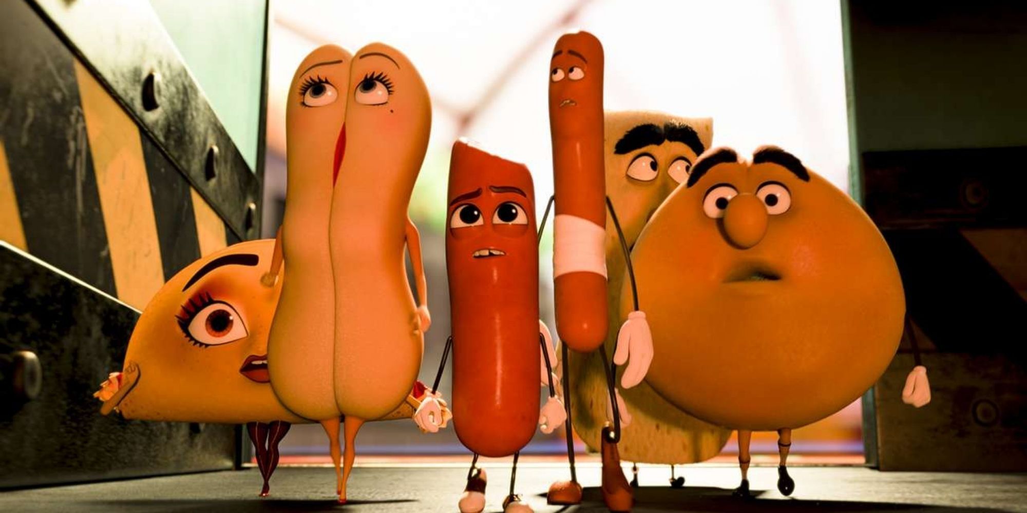 Sausages, buns, and bagels from Sausage Party