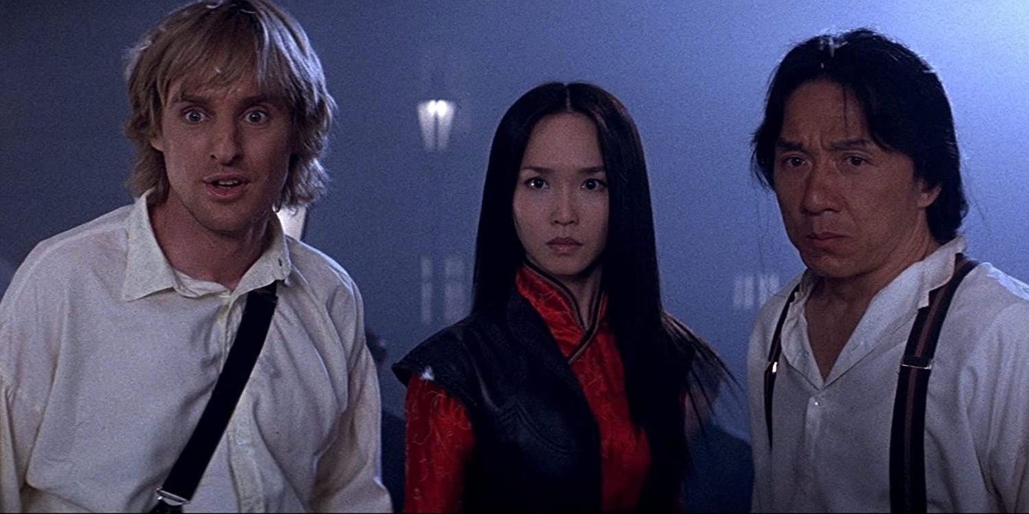 Owen Wilson, Fann Wong, and Jackie Chan in Shanghai Knights (2003)