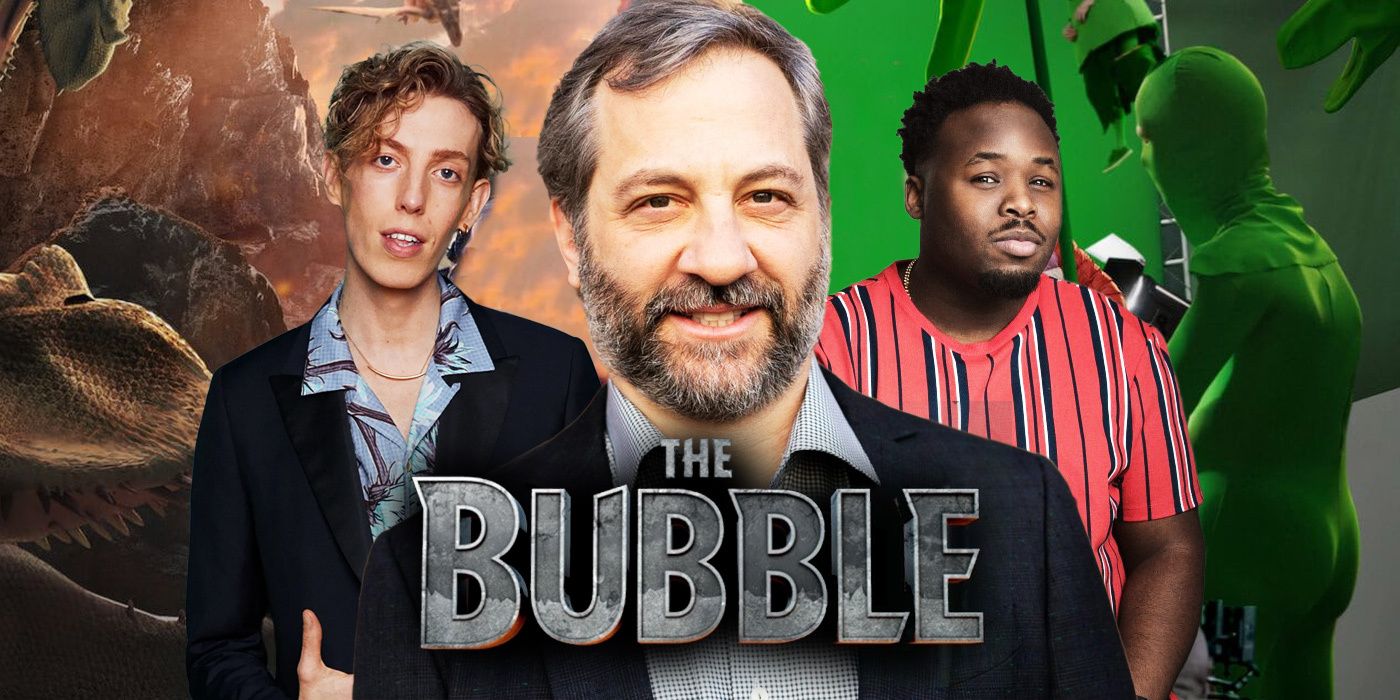 the bubble Judd Apatow, Harry Trevaldwyn and Samson Kayo social