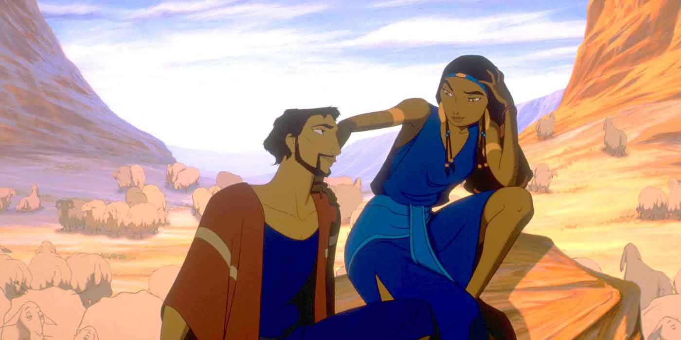 Moses with Tzipporah in The Prince of Egypt