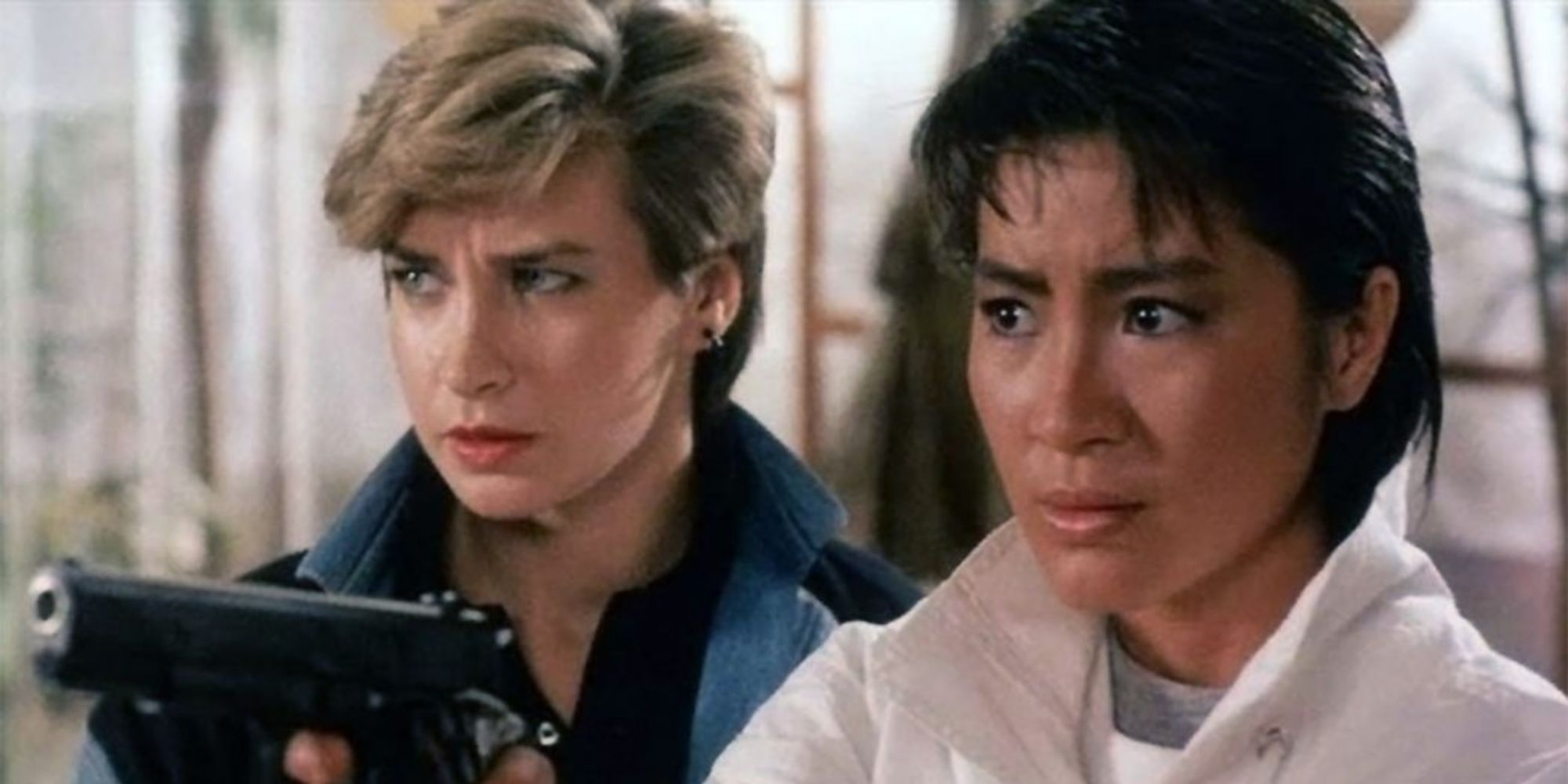 Michelle Yeoh and Cynthia Rothrock in Yes, Madam!
