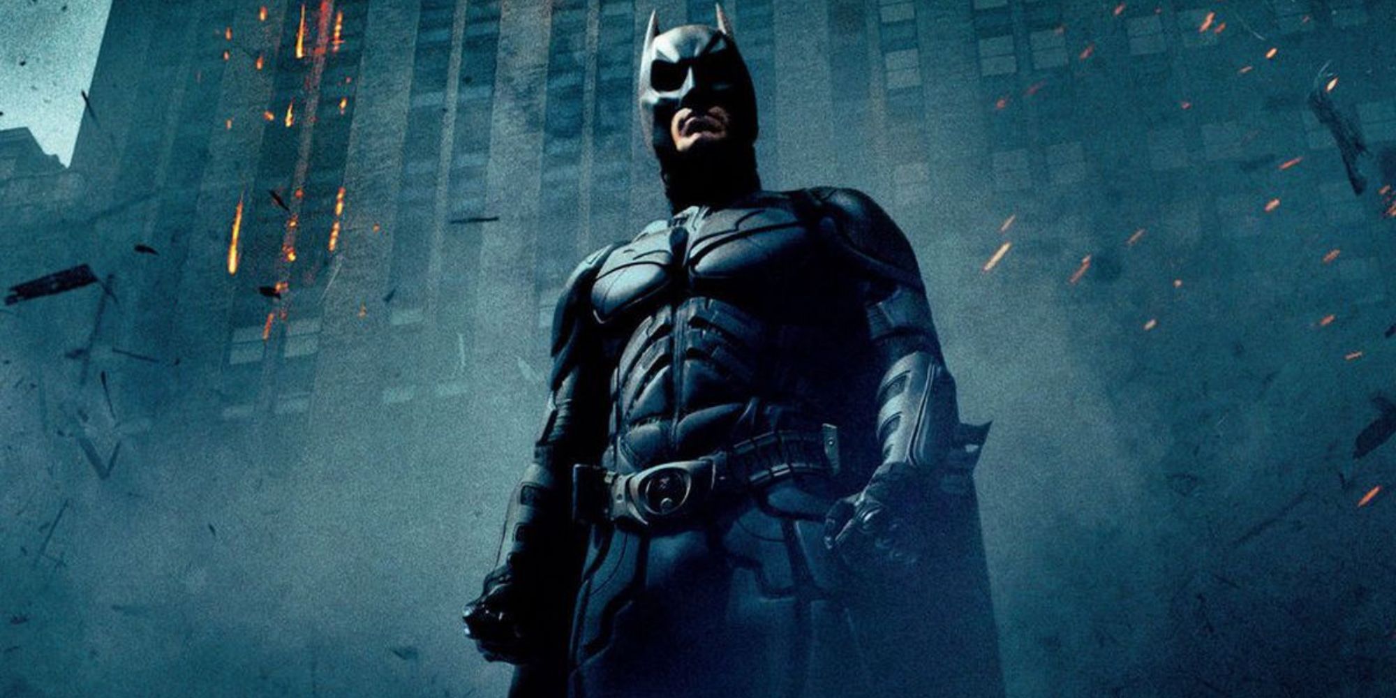 Christian Bale berpose sebagai Batman dalam The Dark Knight yang disutradarai oleh Christopher Nolan