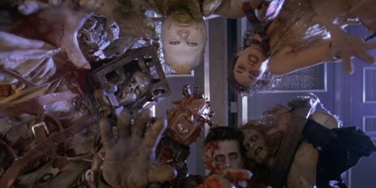 Each of the 13 ghosts standing around the antagonist