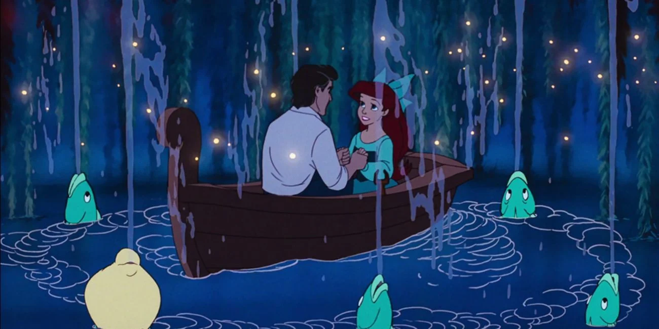 Ariel and Eric in The Little Mermaid