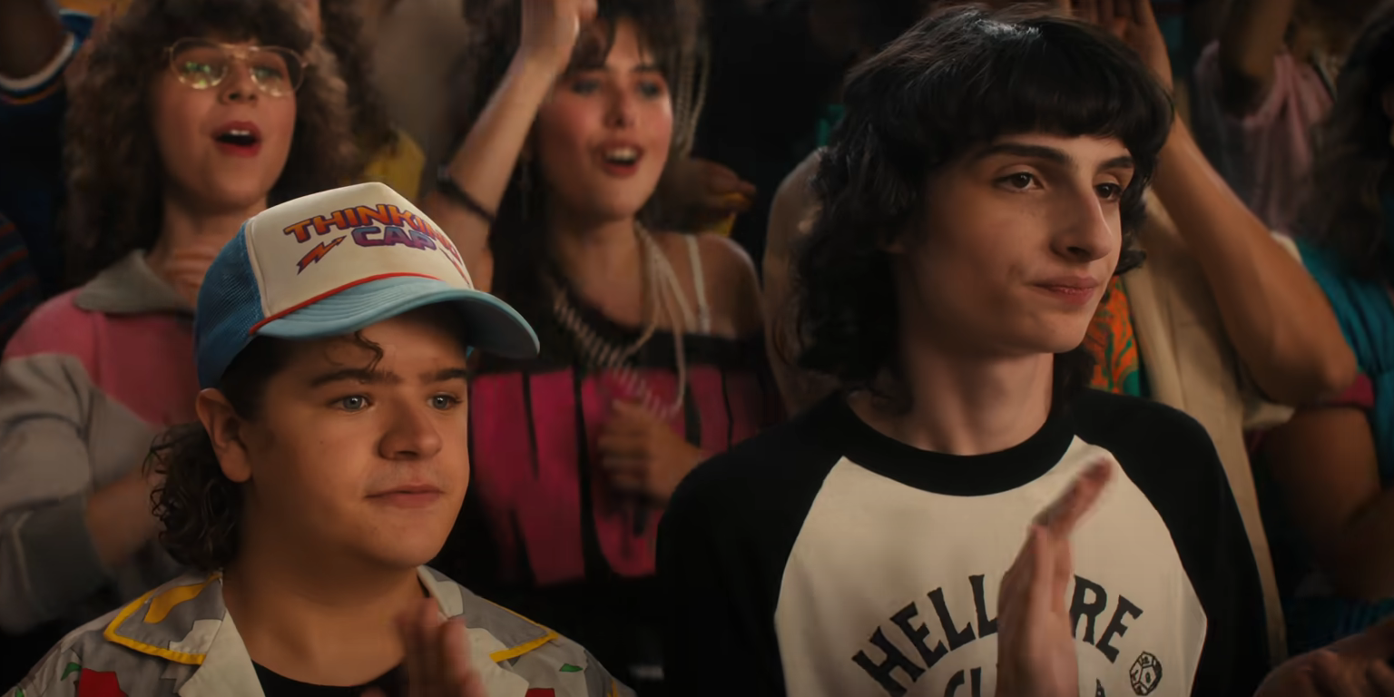 Mike and Dustin in Stranger Things