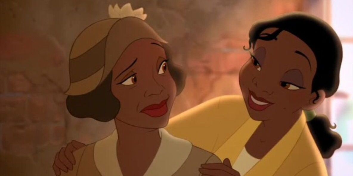 Eudora and Tiana in Princess and the Frog