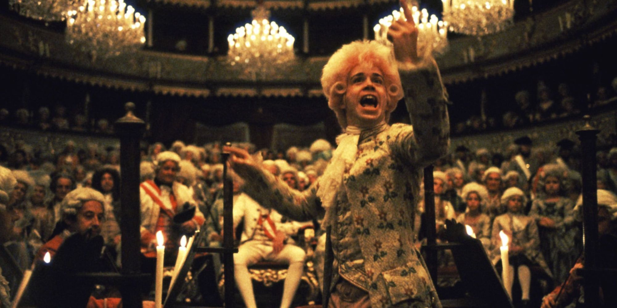 Tom Hulce as Mozart in Amadeus 
