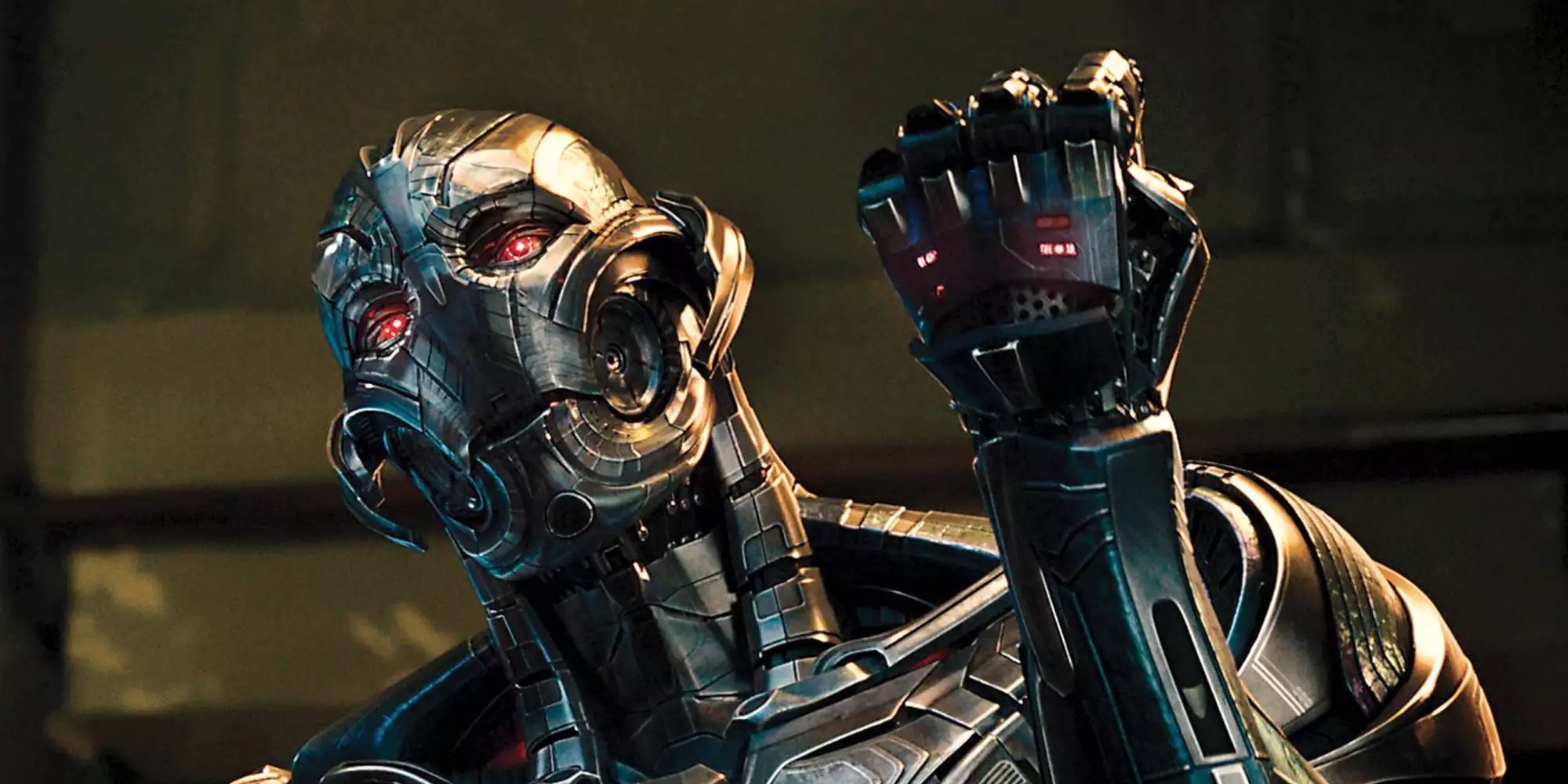 Ultron clenching his fist in Avengers: Age of Ultron