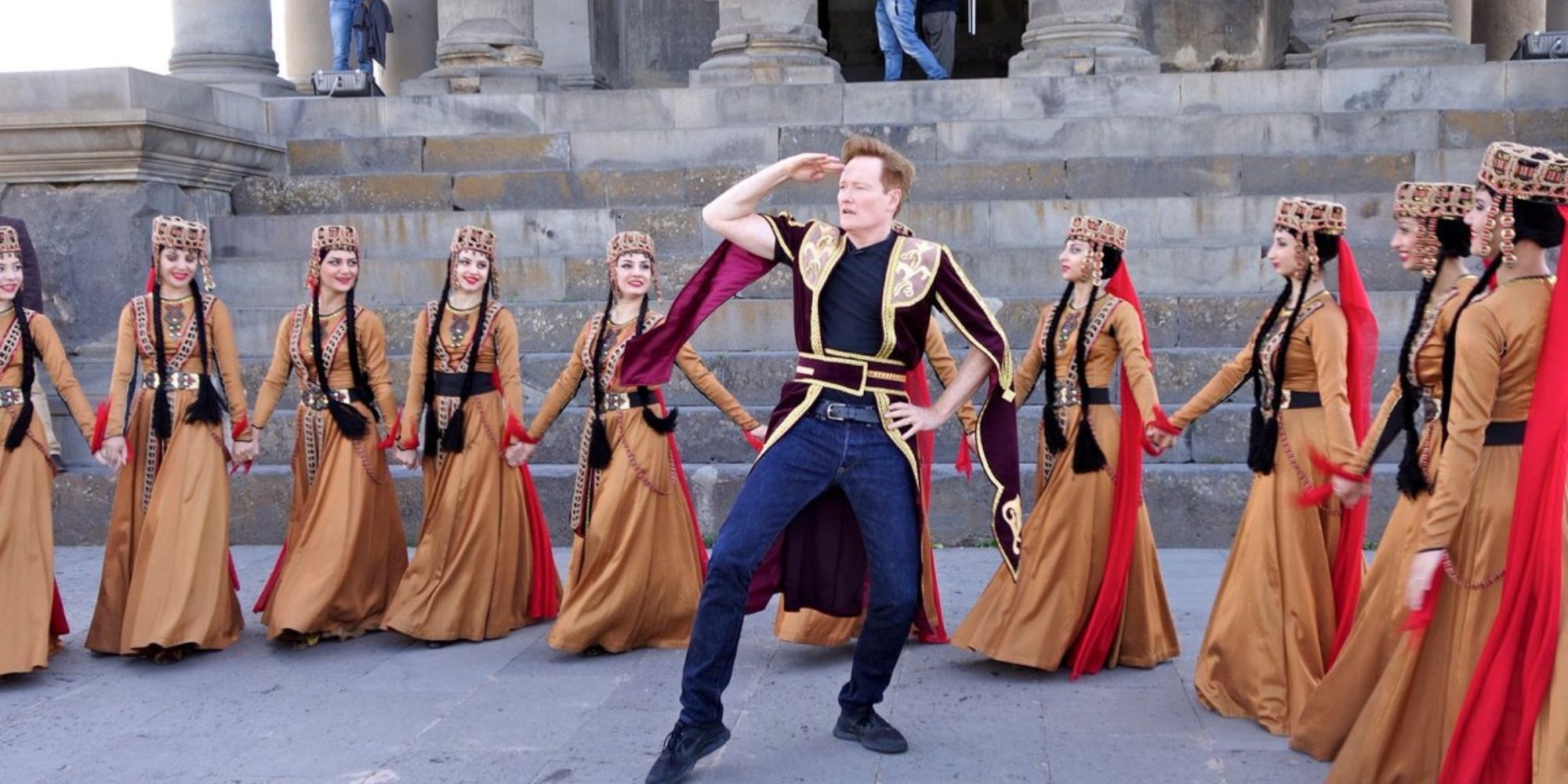 Conan Without Borders Armenia in Garni Temple