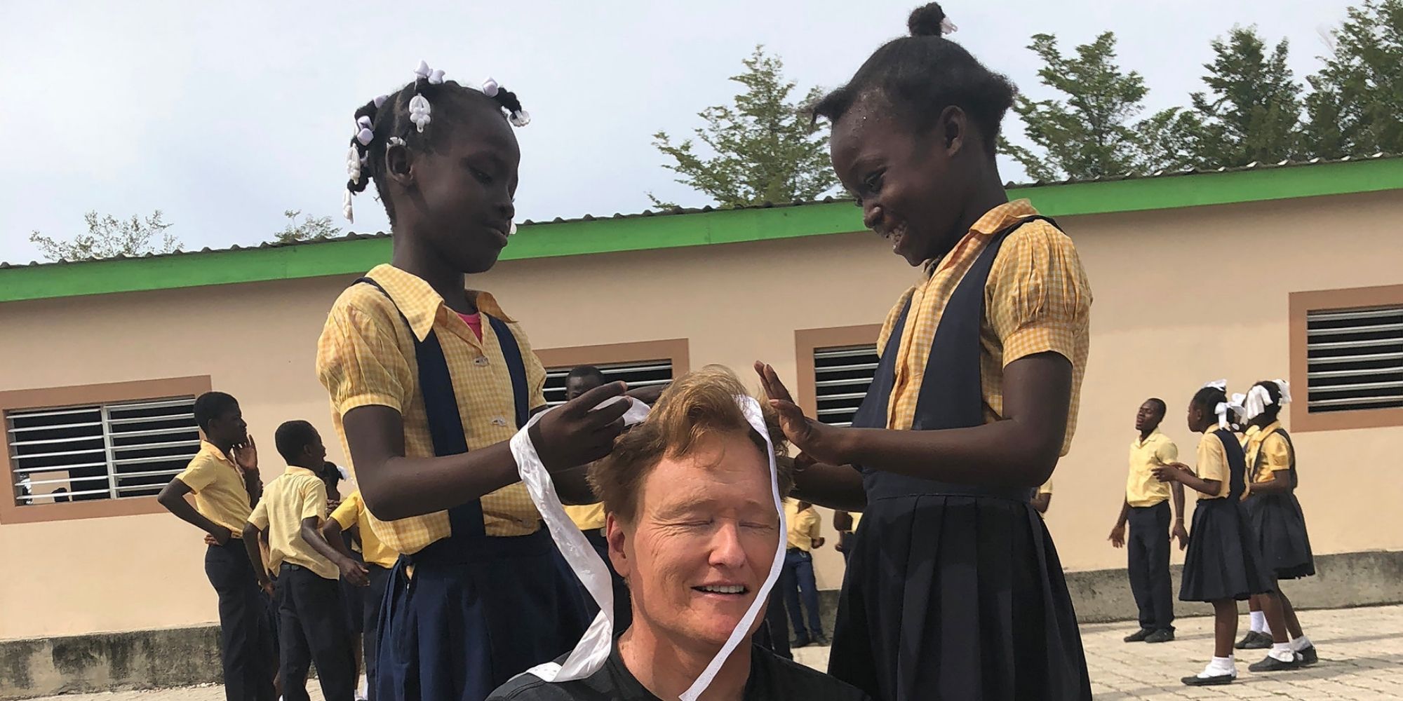 Conan Without Borders Haiti with Conan visiting Haitian Elementary School