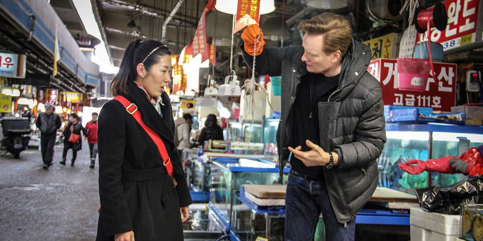 Conan Without Borders Korea in Noryangjin Market