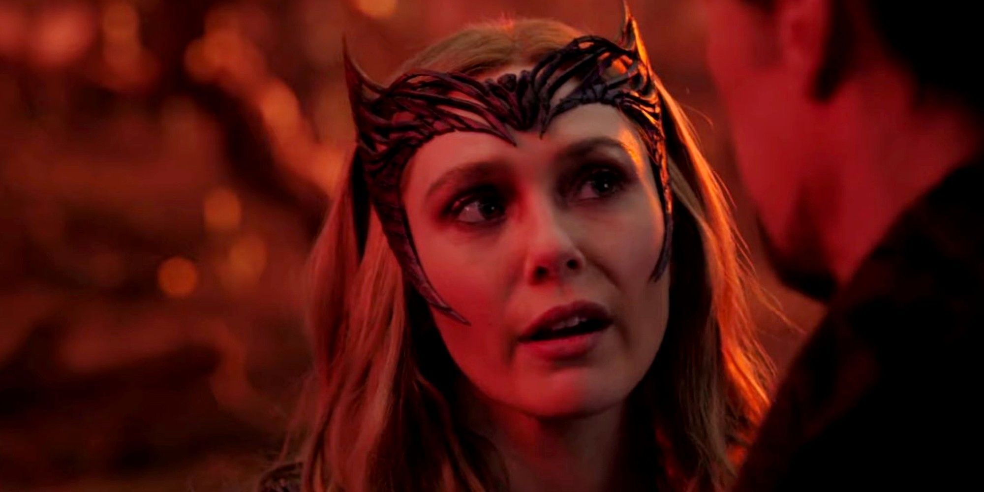 Wanda Maximoff a.k.a Scarlet Witch breaks the fourth wall in Doctor Strange in the Multiverse of Madness