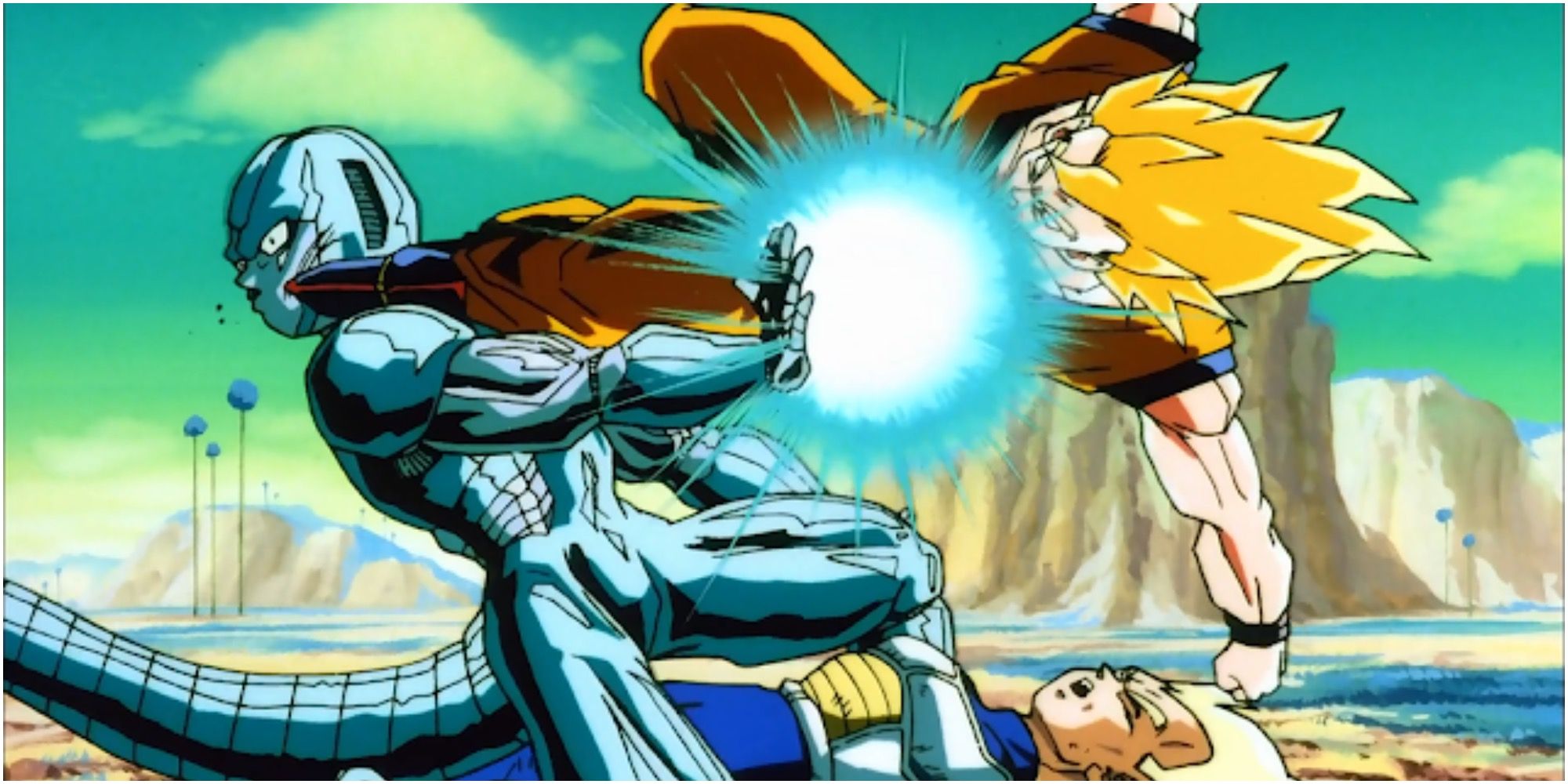 Goku and Vegeta vs Metal Cooler