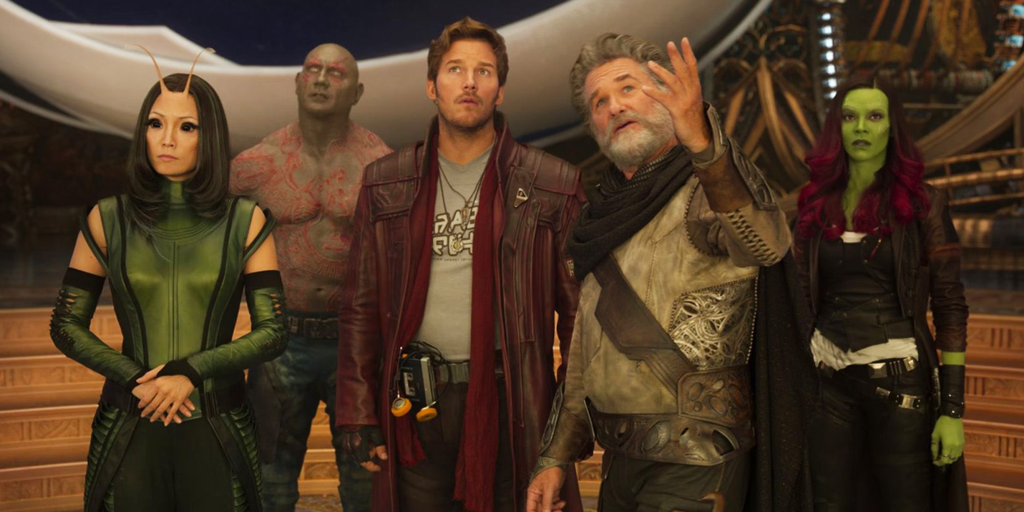 Ego showing the Guardians his home in the 2017 movie Guardians of the Galaxy Vol. 2.