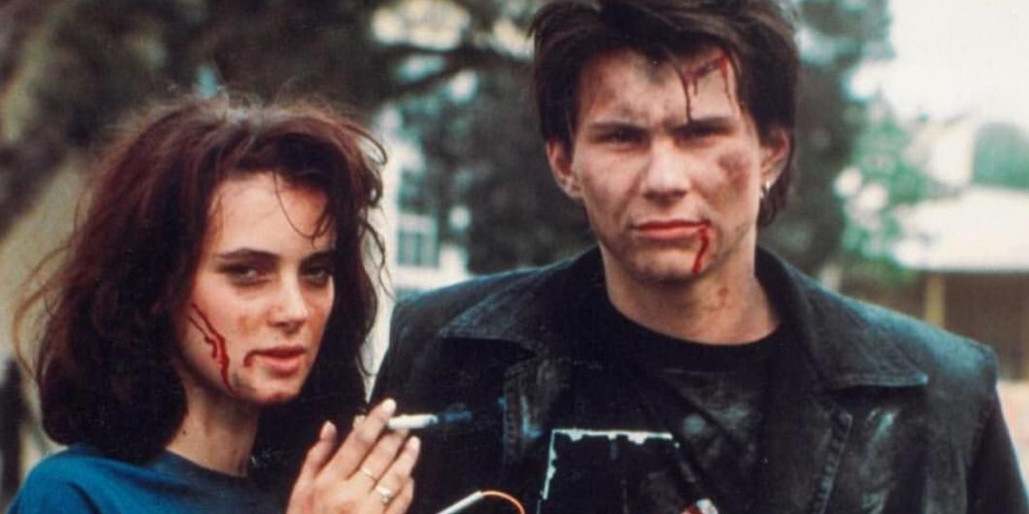 Winona Ryder and Christian Slater in Heathers