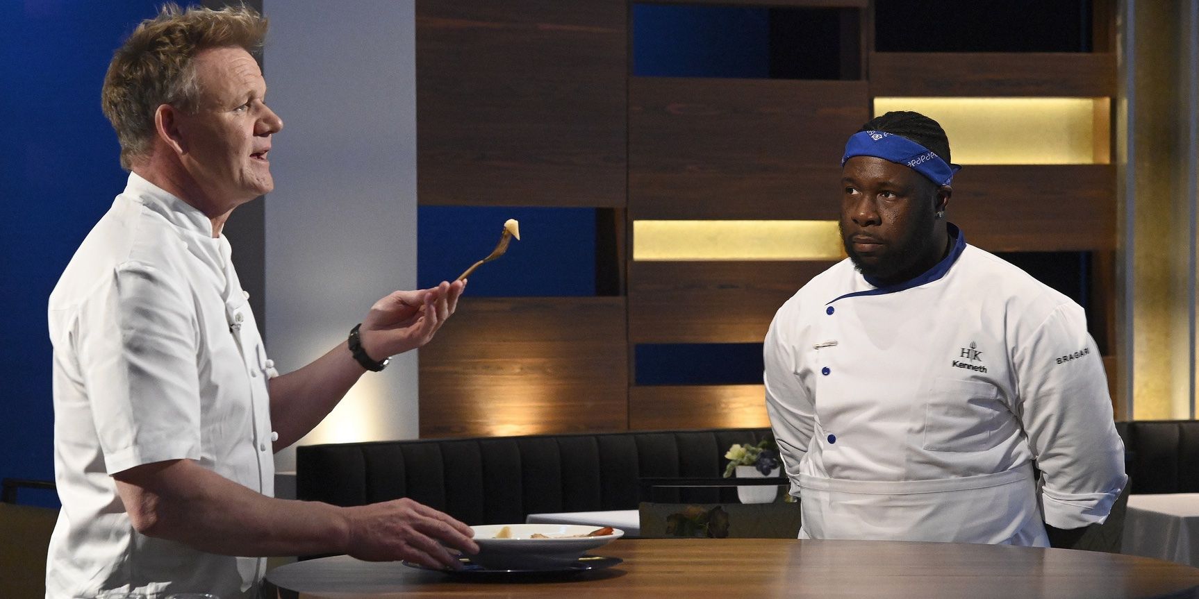 Kenneth McDuffie and Gordon Ramsey in 'Hell's Kitchen'