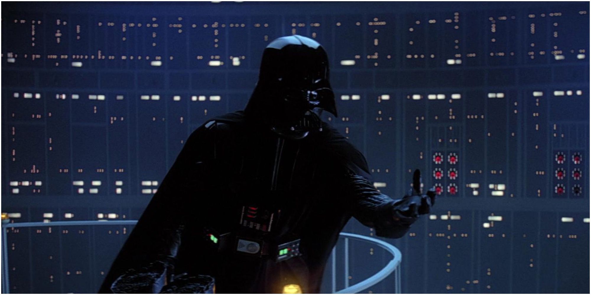 Darth Vader reveals himself to his son, Luke Skywalker