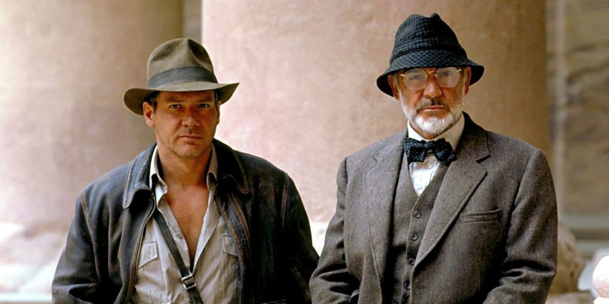 Indiana and Henry Jones from "Indiana Jones and the Last Crusade"