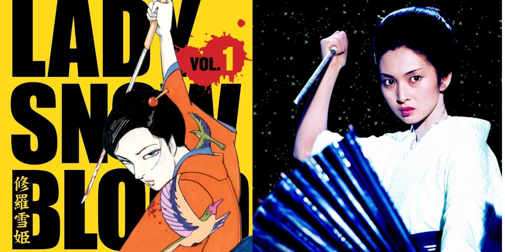 Lady Snowblood manga and live-action