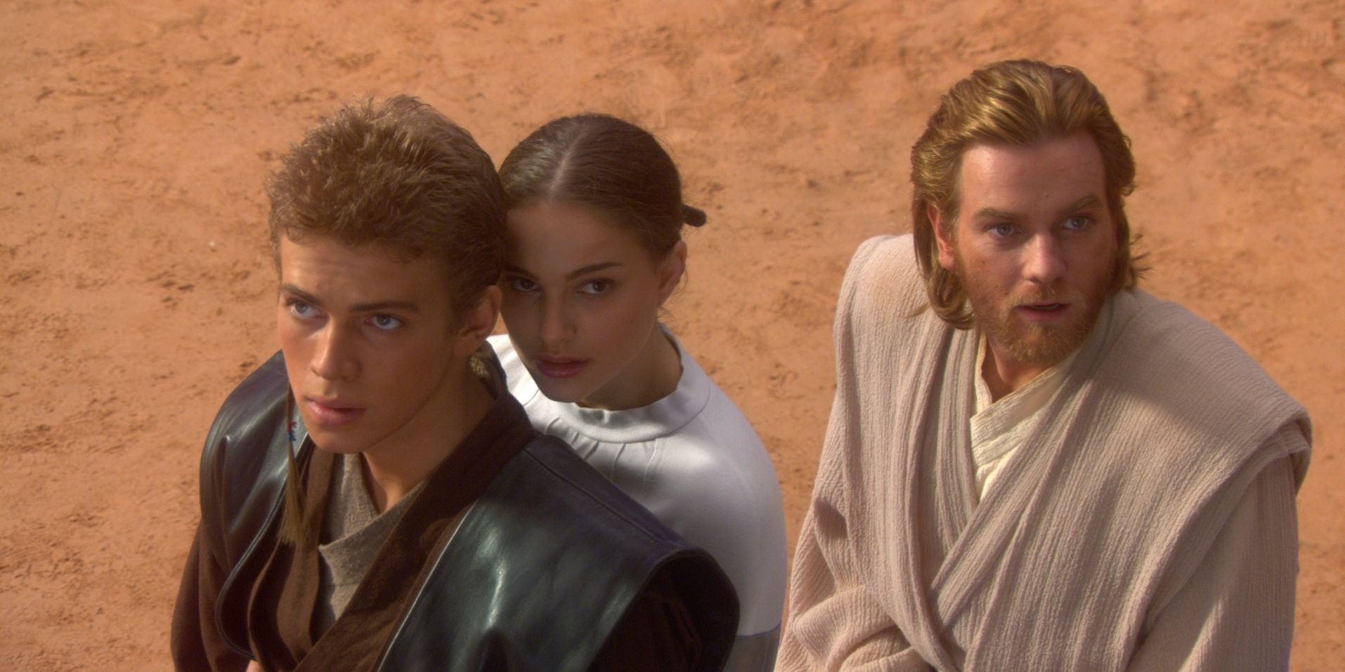 attack of the clones anakin skywalker padme amidala obi wan kenobi prepare for jedi battle arena