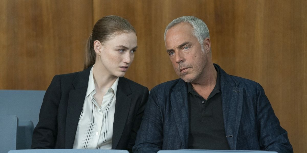 Madison Lintz and Titus Welliver in Bosch Legacy