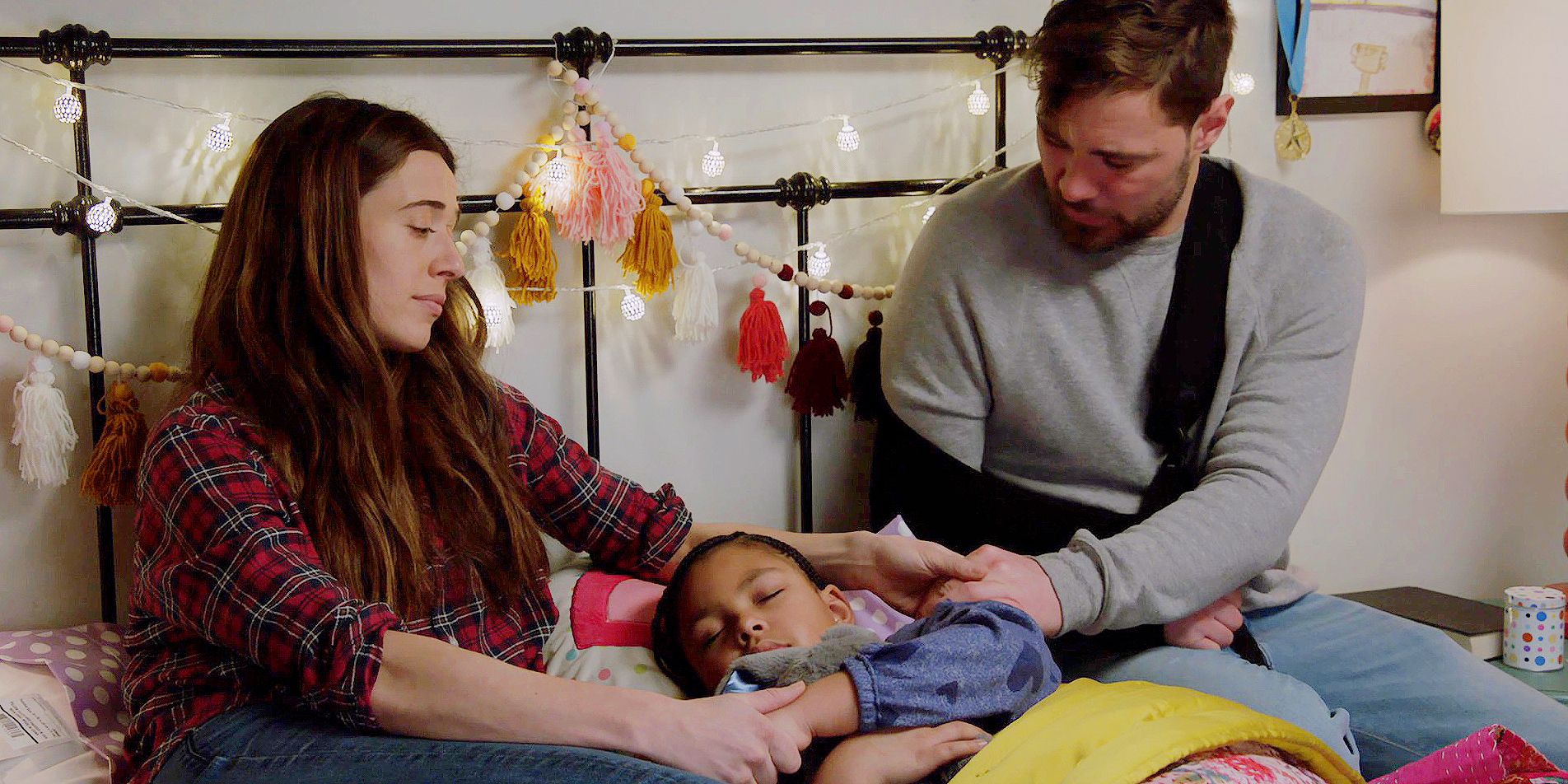 Burgess and Ruzek Put Makayla to Bed on Chicago PD