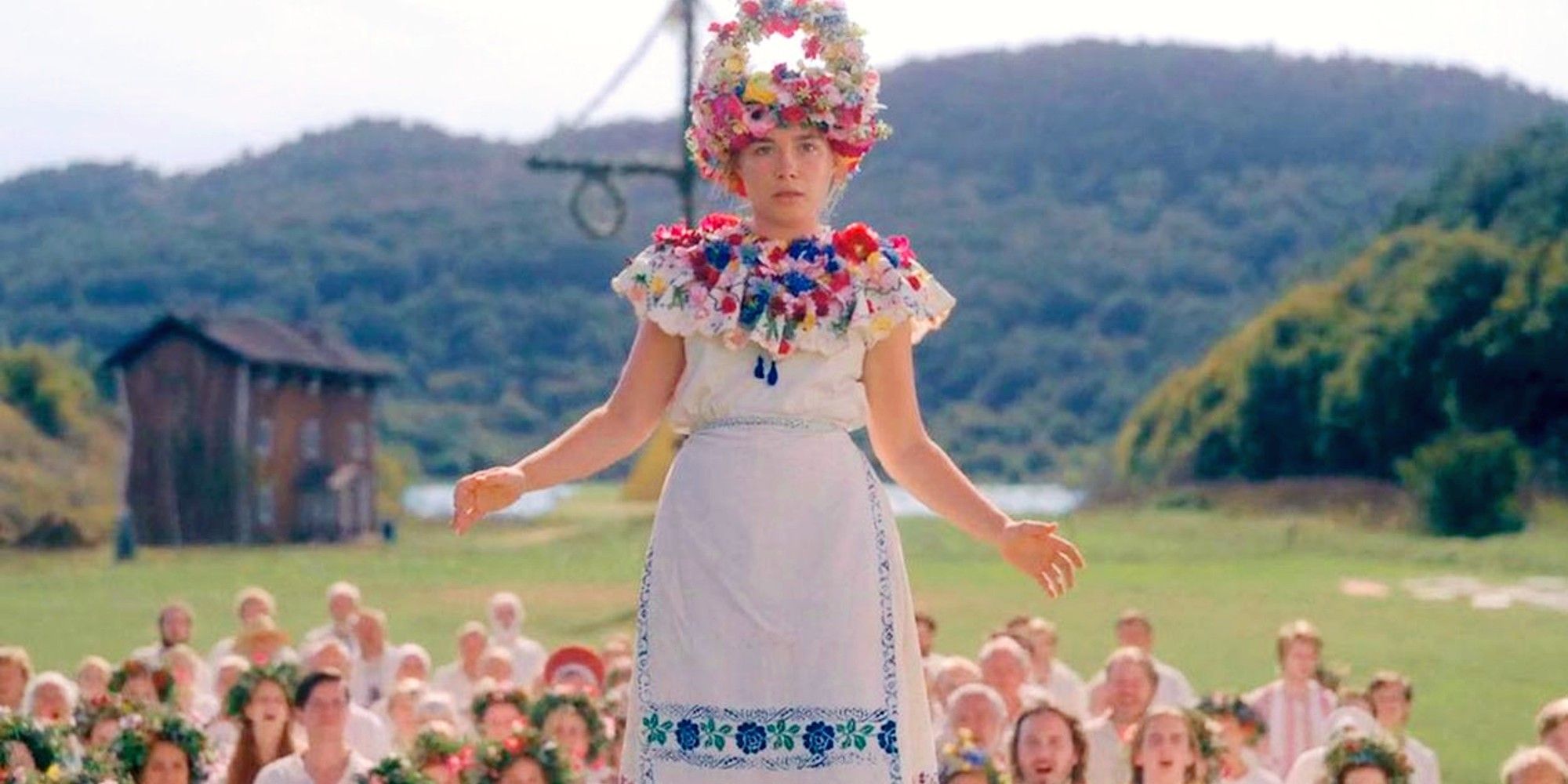 Dani Ardor as the Queen of May in the summer solstice festivity