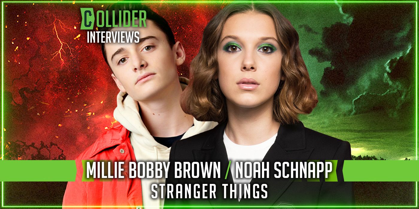 Stranger Things Millie Bobby Brown and Noah Schnapp social