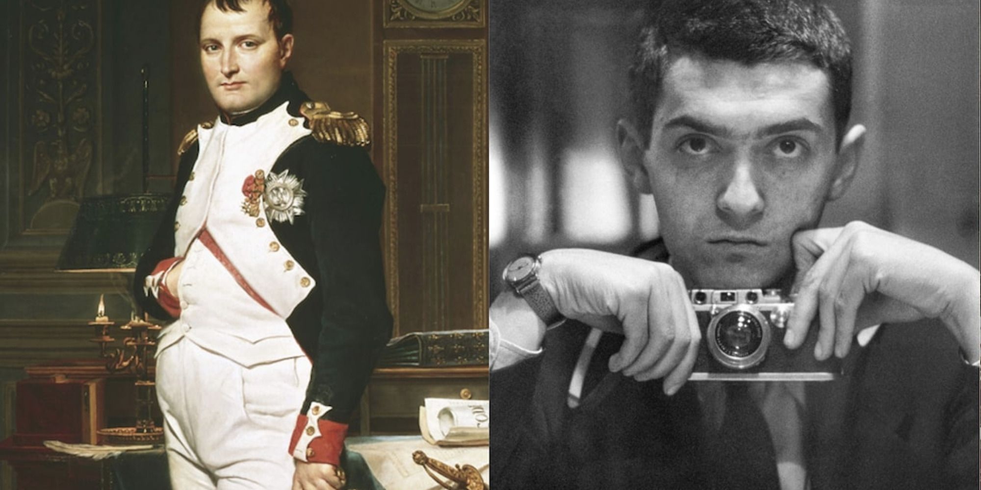 Napoleon Bonaparte and Stanley Kubrick, the latter holding a camera