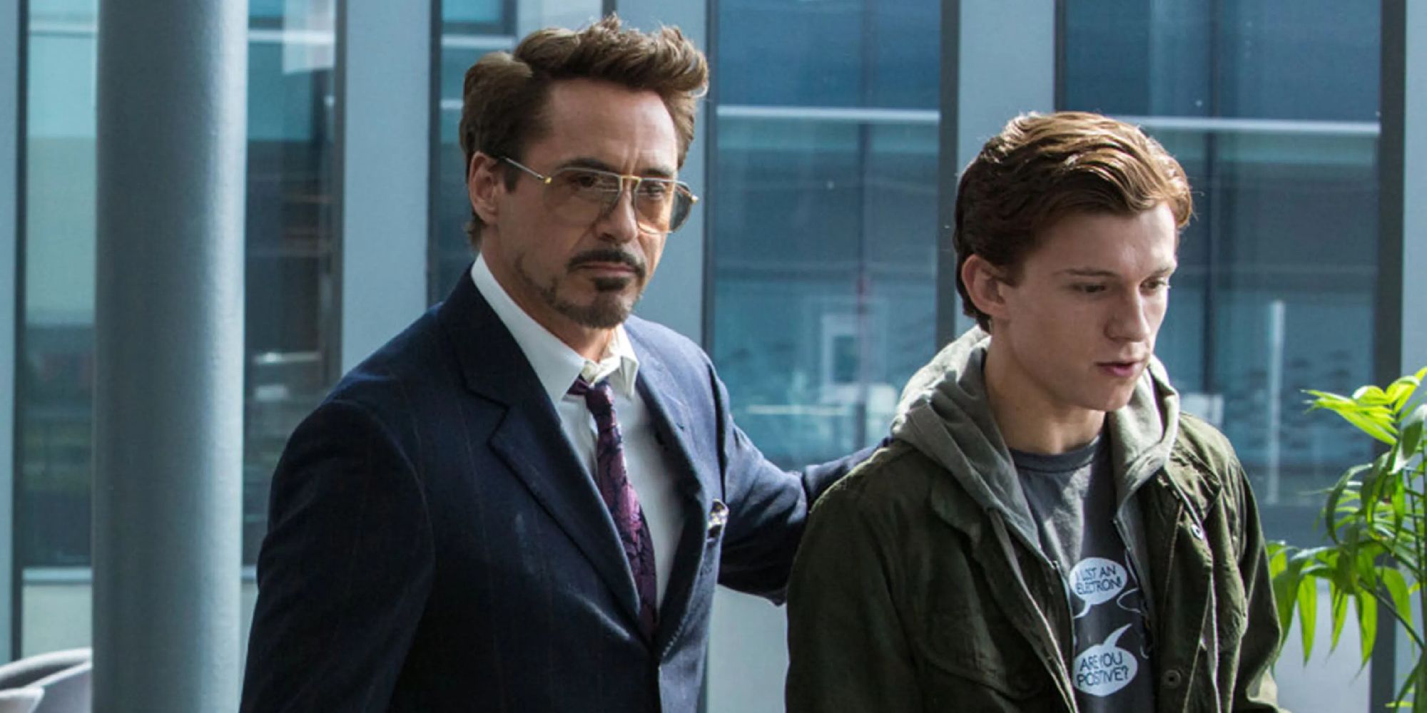 Tony Stark avec Peter Parker